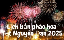 Tổng hợp điểm bắn pháo hoa đêm giao thừa Tết Ất Tỵ 2025 tại Hà Nội