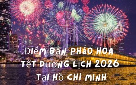 Dự kiến điểm bắn pháo hoa Tết Dương Lịch 2026 tại TP Hồ Chí Minh