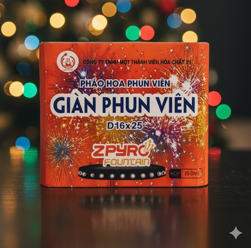 Giàn Phun Viên 2025 Loại 25 ống