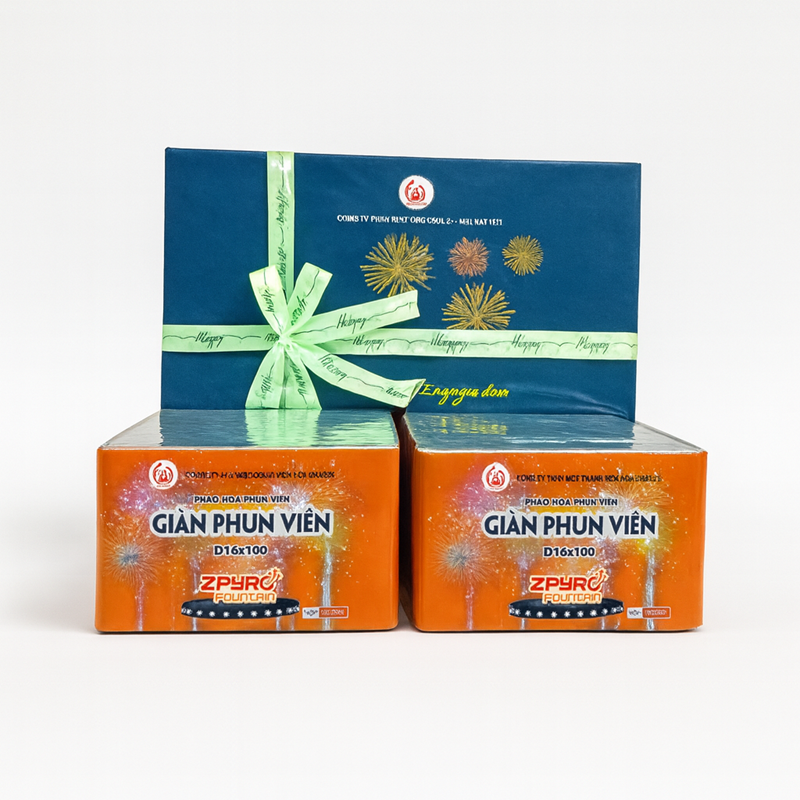 Giàn Phun Viên 100 Ống Liền Khối