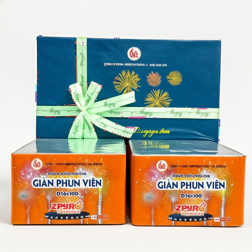 Giàn Phun Viên 100 Ống Liền Khối