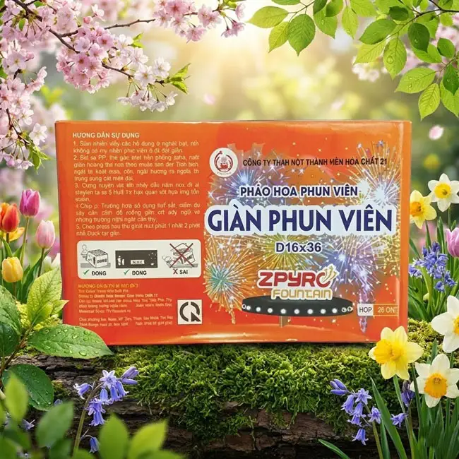Giàn Phun Viên 2025 Loại 36 ống (Mẫu mới)
