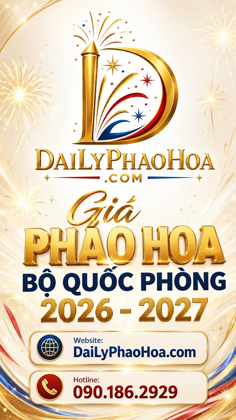 Bảng giá pháo hoa Bộ Quốc Phòng Z121 năm 2026 2027 tại Dailyphaohoa.com