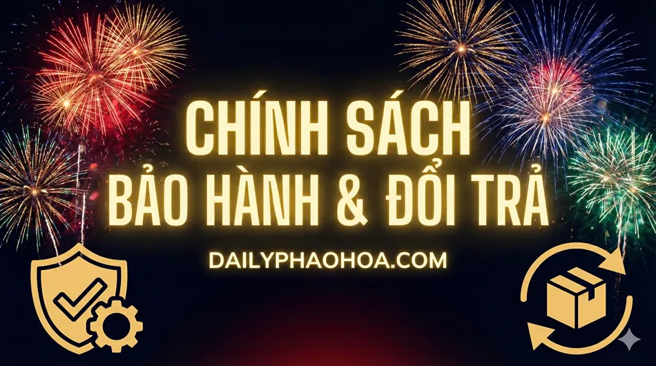 Chính sách đổi trả & bảo hành pháo hoa DaiLyPhaoHoa