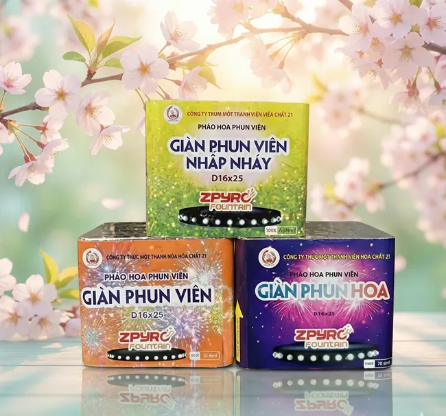 Các loại pháo hoa hợp pháp Z121 Bộ Quốc Phòng đang phân phối