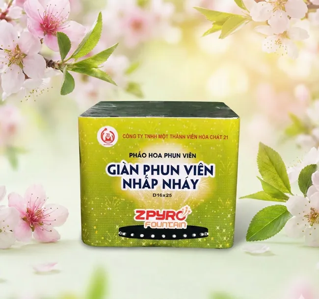 Giàn Nhấp Nháy 25 Ống 2025 Z121 chính hãng – Pháo hoa Bộ Quốc Phòng