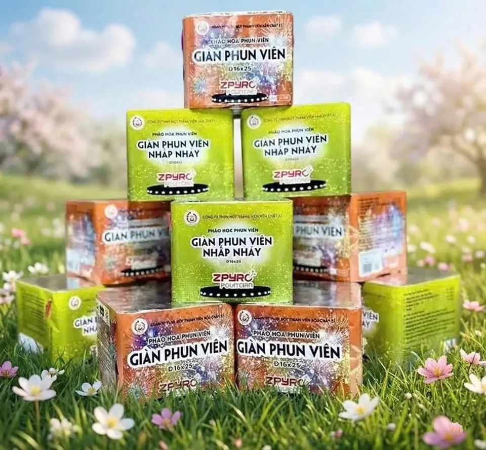 Các loại pháo hoa hợp pháp Z121 Bộ Quốc Phòng đang phân phối