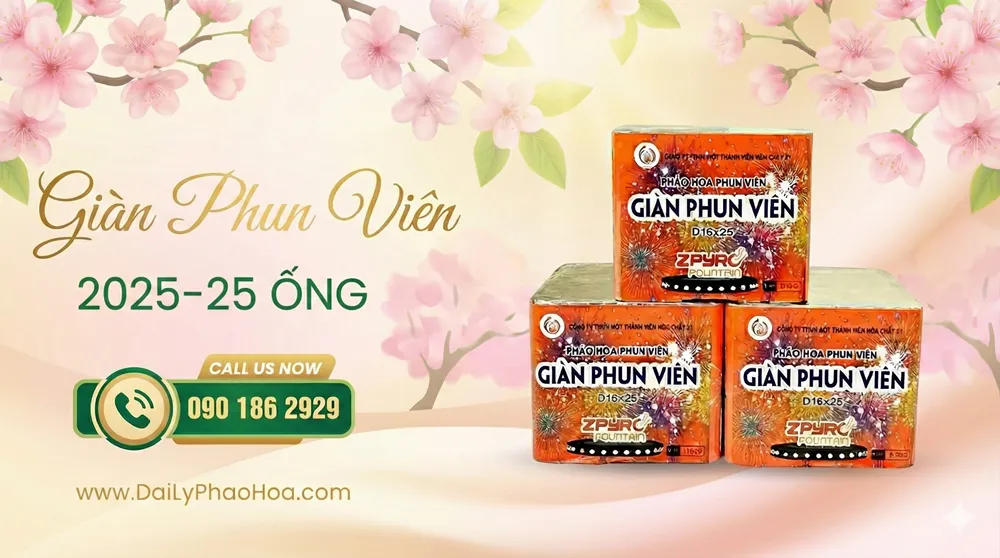 Banner Giàn Phun Viên 25 ống 2025 Z121 Bộ Quốc Phòng