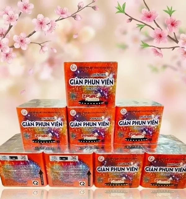 Hình ảnh sản phẩm pháo hoa Giàn Phun Viên 25 ống 2025 Z121