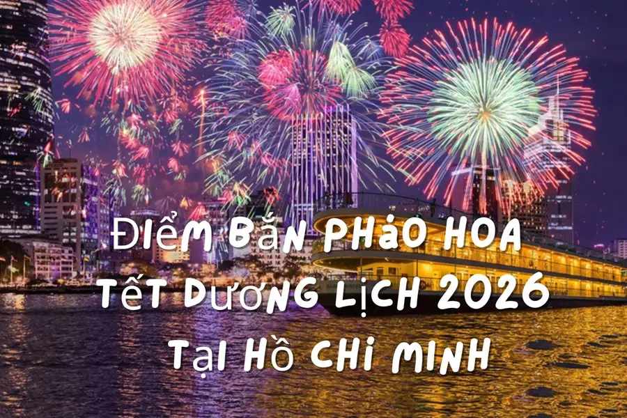 Điểm bắn pháo hoa tết 2026 tại HCM